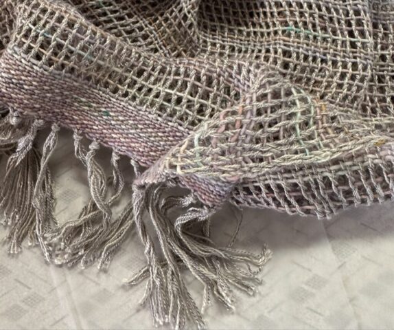 Bead Leno Shawl Close Up