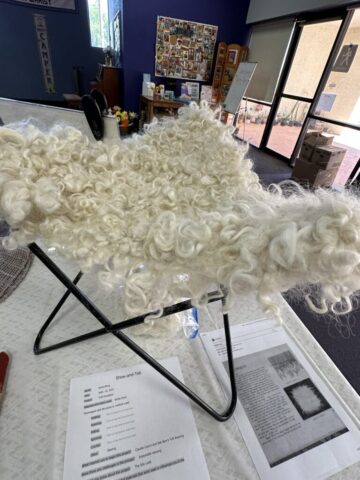 Tuft Footstool Close up